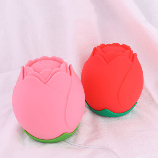 Creative Rose Silicone Pat USB Atmosphere LED Night Light Table Lamp