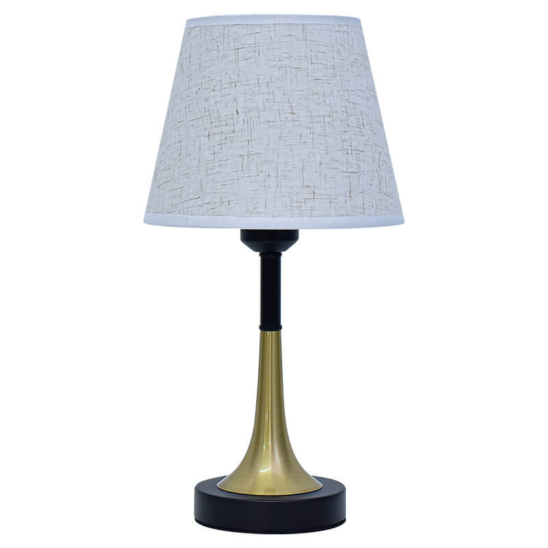 European Retro Metal Fabric USB Remote Control LED Table Lamp