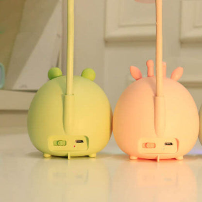 Creative Cartoon Animal Student USB Charging Foldable LED Table Lamp