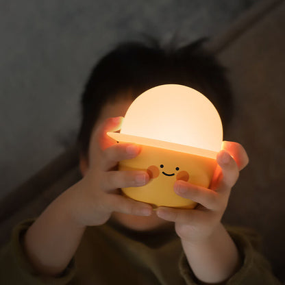 Creative Cute Emoji Silicone LED Night Light Bedside Table Lamp