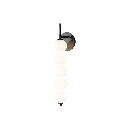 مصباح حائط LED فاخر من Nordic Light مصنوع من زجاج اللؤلؤ 
