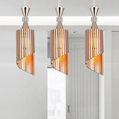 Nordic Light Luxury Minimalist Solid Color Aluminum 1-Light Pendant Light