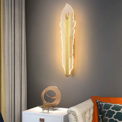 مصباح حائط LED فاخر من الأكريليك على شكل ذيل الفينيق من Nordic Light 