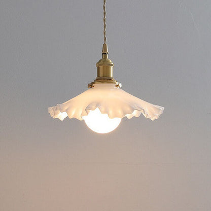 Modern Minimalist Creative Glass Bud 1-Light Pendant Light
