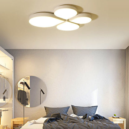 Modern Minimalist Four Leaf Clover Acrylic LED Flush Mount Ceiling Light
