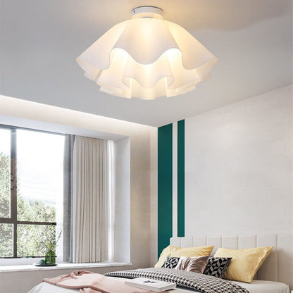 Modern Acrylic Scandinavian Style Petal 1-Light Flush Mount Light