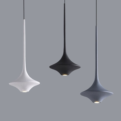Modern Minimalist Solid Color Hardware Resin LED Pendant Light