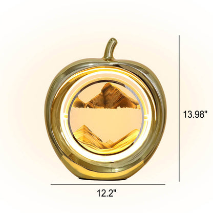 Creative Apple Quicksand Painting Decorative Ambient LED Table Lamp