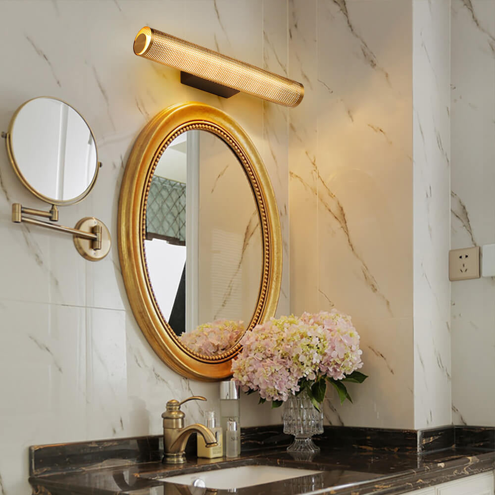 Modern Luxury Vanity  Grid Column Hardware Acrylic LED Wall Sconce Lamp