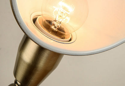 Simple Industrial Iron Eye Protection 1-Light Table Lamp