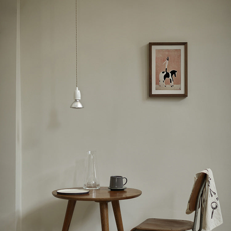 Contemporary Industrial Aluminum Cone Shade Ceramic Head 1-Light Pendant Light For Living Room