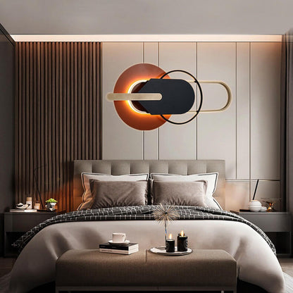 مصباح حائط LED هندسي دائري فاخر من Nordic Light 