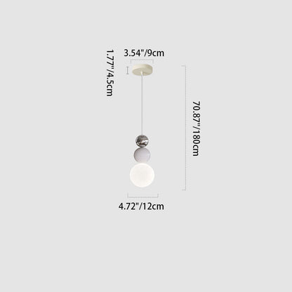 Modern Creative Iron Gourd String Shape 1-Light Pendant Light For Bedroom