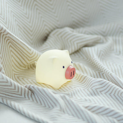 Creative Cute Pig Touch Timer LED Night Light Decorative Table Lamp