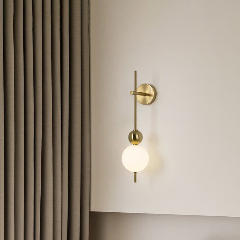 مصباح حائط LED بسلسلة من القرع بتصميم بسيط على الطراز الاسكندنافي 