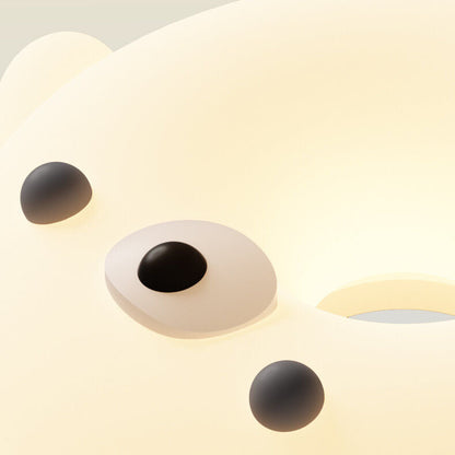 Adorable Cream Style Cartoon Seal LED Kids Flush Mount Ceiling Light