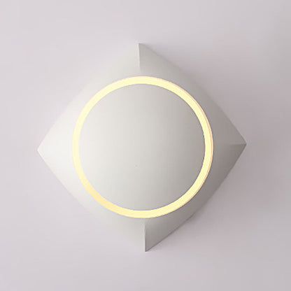 Contemporary Scandinavian Sphere Square Base Aluminum Acrylic Wall Sconce Lamp For Bedroom