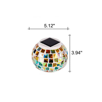 Tiffany Solar Waterproof ABS Mosaic Outdoor LED Lawn Light