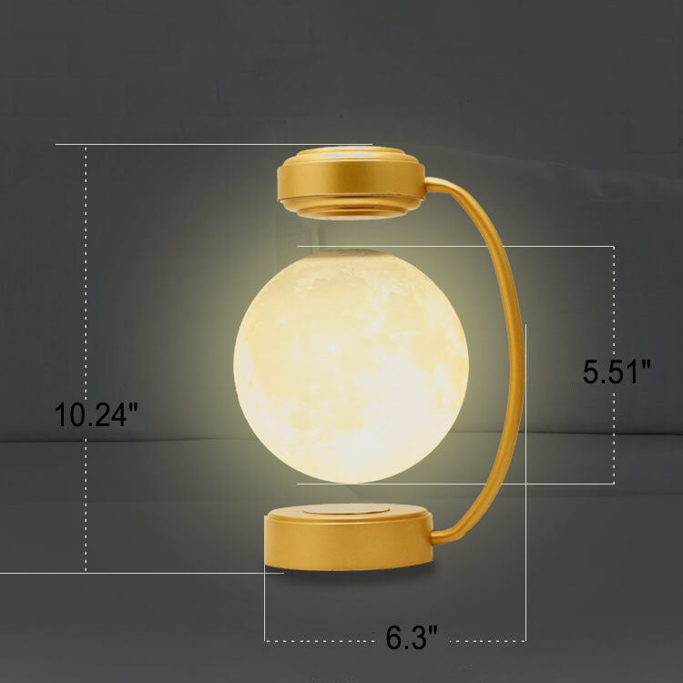 Creative Magnetic Levitation Moon LED Decorative Table Lamp