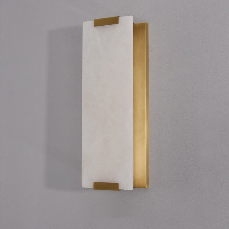 Nordic Light Luxury Marble Strip Design 1-Light Wall Sconce Lamp