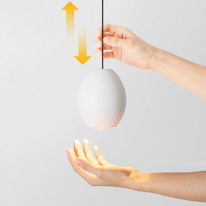 مصباح LED معدني بيضاوي الشكل بتصميم عصري بسيط لغرفة المعيشة 
