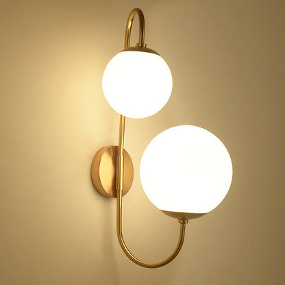 Creative Industrial Magic Bean Glass 2-Light Wall Sconce Lamp