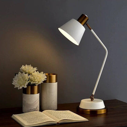 Modern Minimalist Solid Color Iron 1-Light Table Lamp