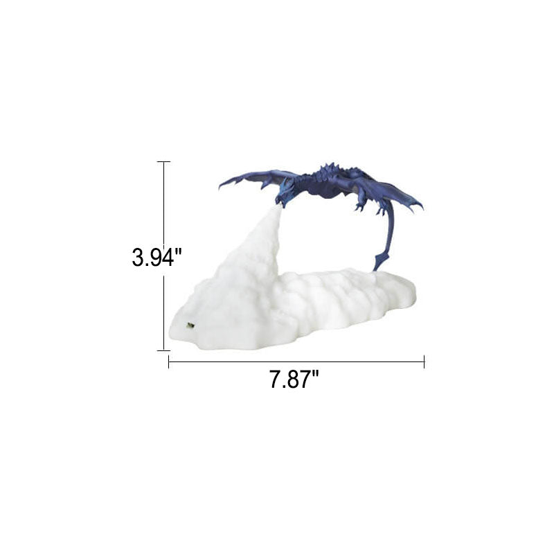 Creative 3D Printed Volcano Dragon LED Night Light Table Lamp