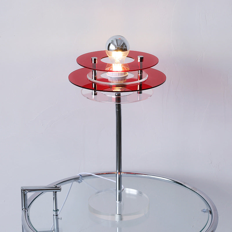 Modern Acrylic Space Saucer Design 1-Light Table Lamp
