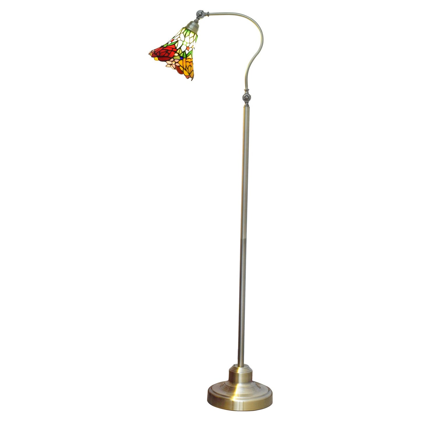 European Vintage Tiffany 1-Light Standing Floor Lamp