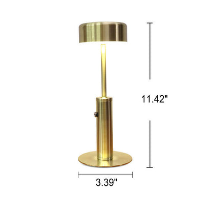 Creative Retro Cylindrical LED Charging Night Light Table Lamp