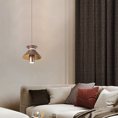 ثريا جزيرة LED من الألومنيوم بلون واحد بتصميم عصري بسيط 