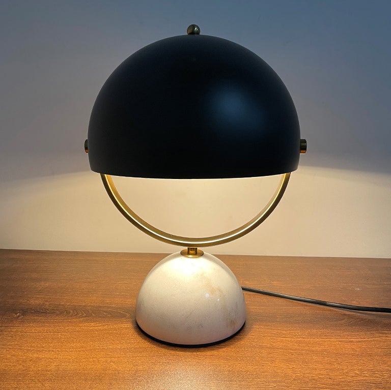 Modern Minimalist Marble 1-Light Table Lamp