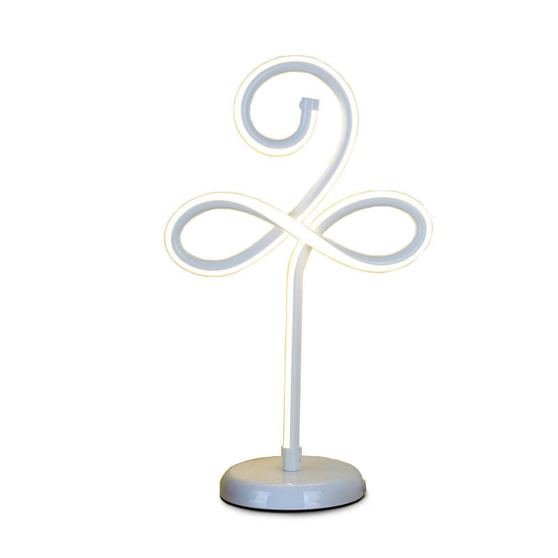 Modern Minimalist Flower Aluminum Iron LED Table Lamp