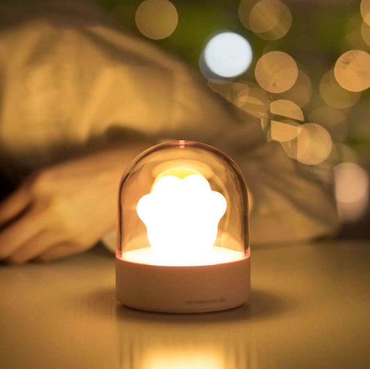 Creative Cartoon Cat Claw LED Eye Protection USB Night Light Table Lamp