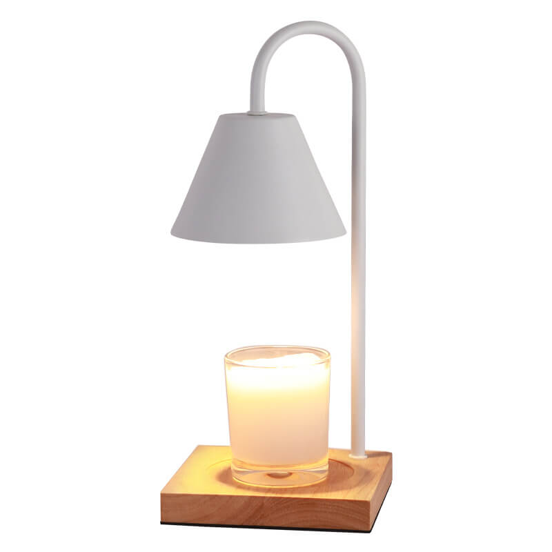 Nordic Solid Marble Base Cone 1-Light Melting Wax Table Lamp