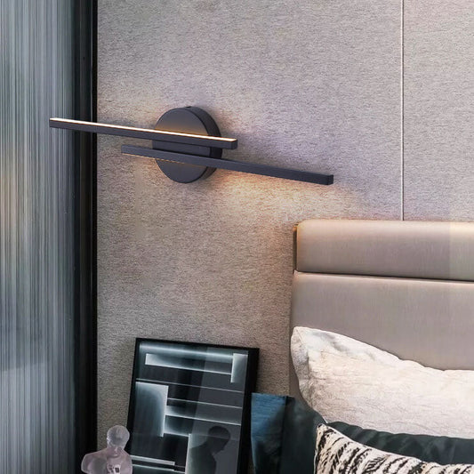 Modern Light Luxury Bar Iron Acrylic LED Vanity Light Wall Sconce Lamp