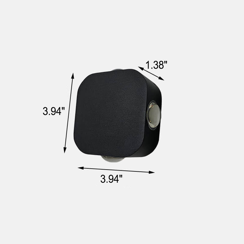 Simple Waterproof Square Lighting LED Outdoor Wall Sconce Lamp