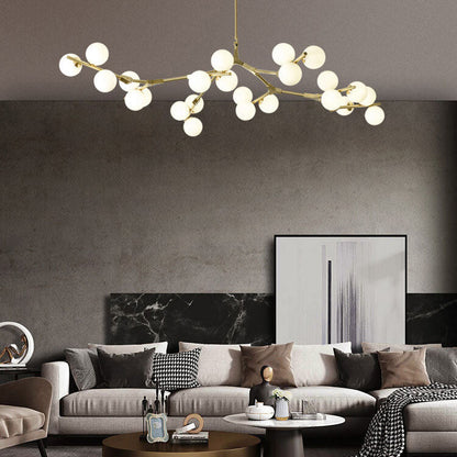 Modern Creative Magic Bean Branch Glass 12/18/24 Light Chandelier