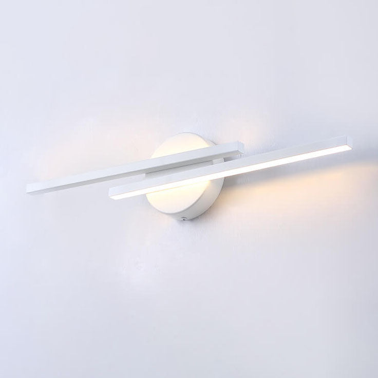 Modern Light Luxury Bar Iron Acrylic LED Vanity Light Wall Sconce Lamp
