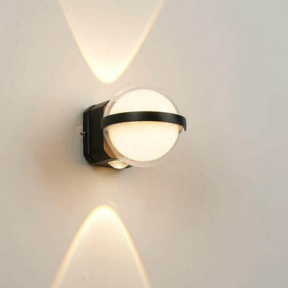 Outdoor Creative Round Ball Square LED Waterproof Wall Sconce Lamp