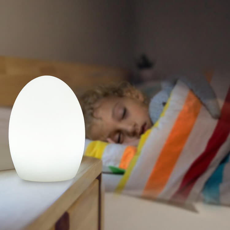 RGB ABS Egg Shaped LED Decorative Table Lamp