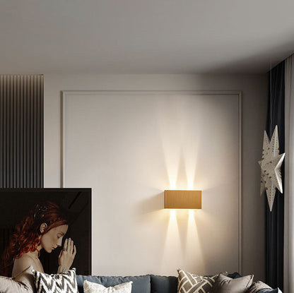 Nordic Minimalist Aluminum Square Flat Adjustable Beam LED Reading Wall Sconce Lamp