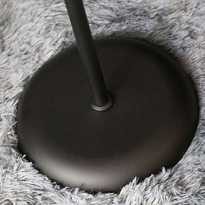 Modern Minimalist Half Circle Iron 2-Light Standing Floor Lamp For Living Room