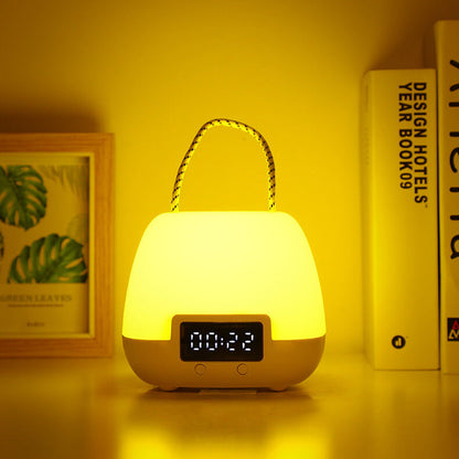 Creative Portable Clock LED Night Light Table Lamp