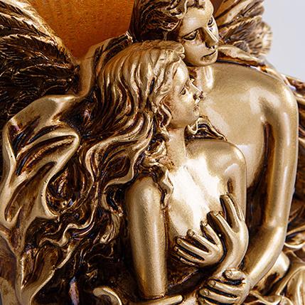Creative Retro Resin Angels Hugging 1-Light Wall Sconce Lamp