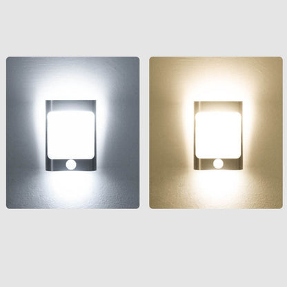 مصباح حائط LED عصري مستطيل الشكل من الألومنيوم قابل لإعادة الشحن عبر USB 