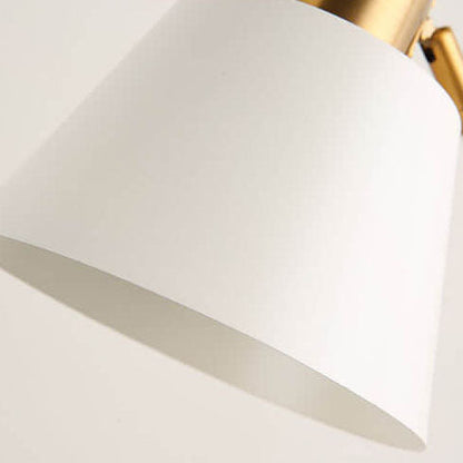 Nordic Simple Cone Shade Bend Arm 1-Light Table Lamp