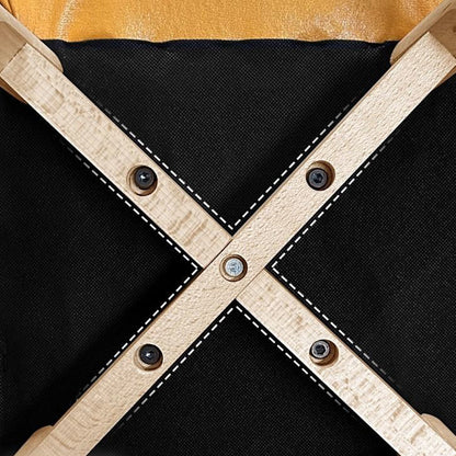 Contemporary Simplicity Houndstooth Flannel Upholstered Tapered Legs Vanity Stool Backrest Armrest For Bedroom