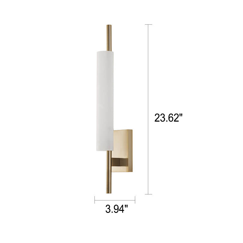 Modern Luxury Long Glass Column Design LED Wall Sconce Lamp